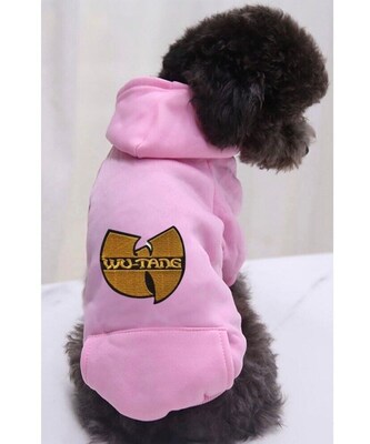 wutang wu-tang Rap hip hop Wu hooded street  rapper dog cat pet sweatshirt sweats jacket coat patch embellished couture designer M L S - image2